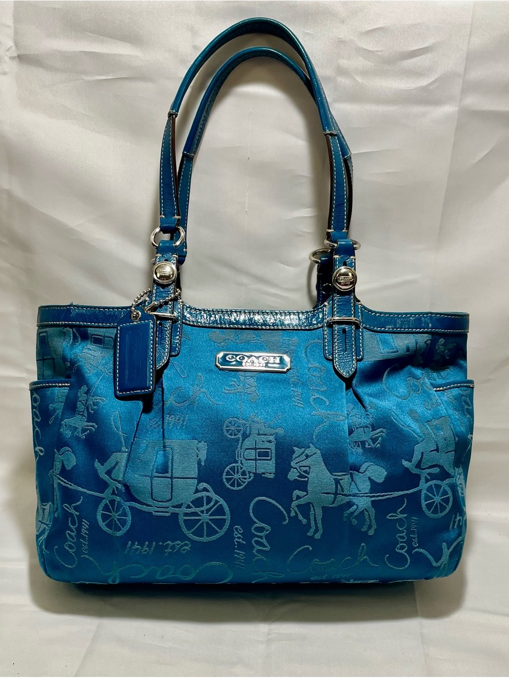 Coach Gallery Horse & Carriage Sateen/Jacquard Tote